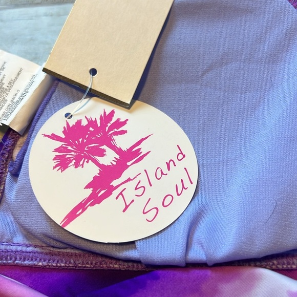 Island Soul Purple Bikini Top Swimsuit Large Beach Swimming Sun Summer Boat Pool - Picture 5 of 8